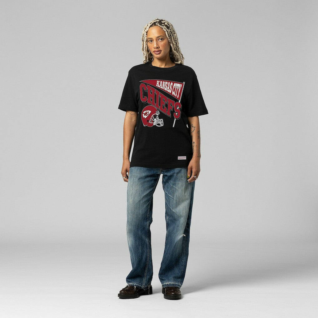Mitchell & Ness Kansas City Chiefs Women's Team Dynamic Boyfriend T-Shirt Black