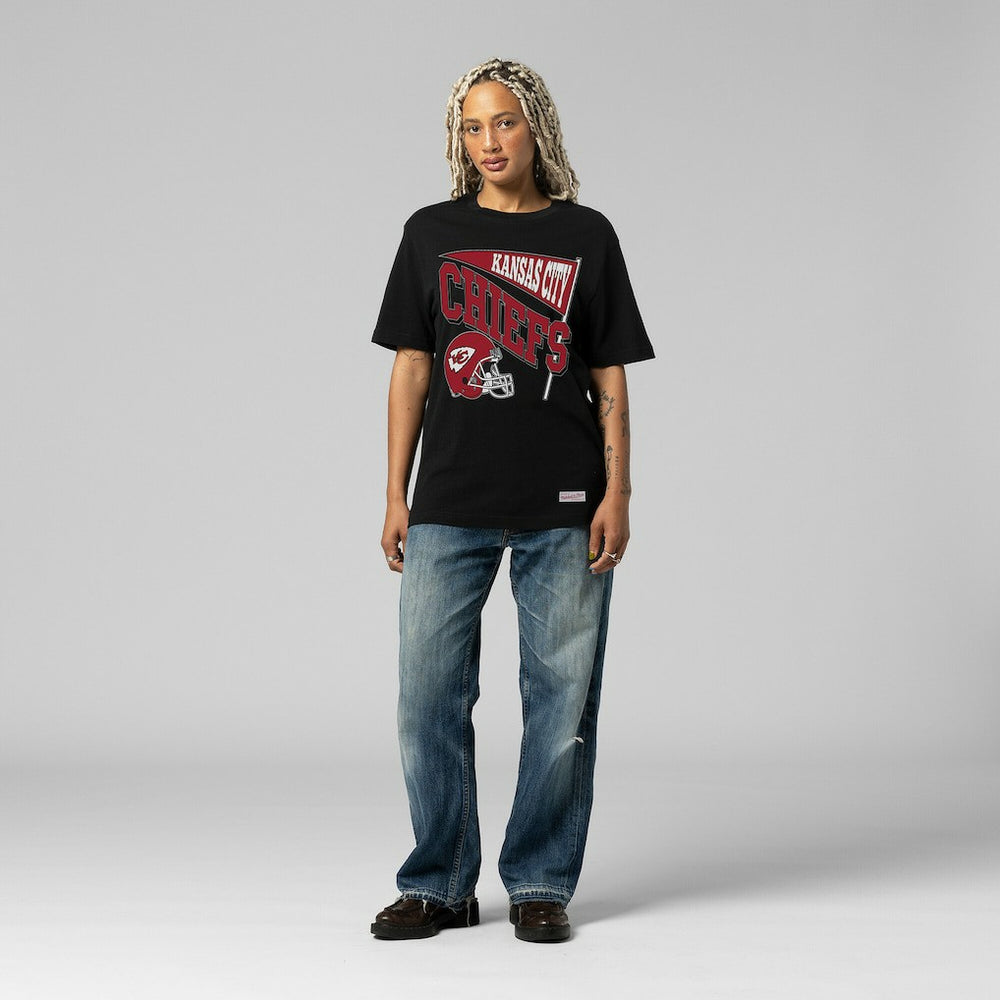 Mitchell & Ness Kansas City Chiefs Women's Team Dynamic Boyfriend T-Shirt Black