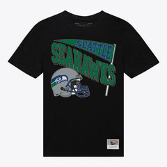 Mitchell & Ness Seattle Seahawks Women's Team Dynamic Boyfriend T-Shirt Black