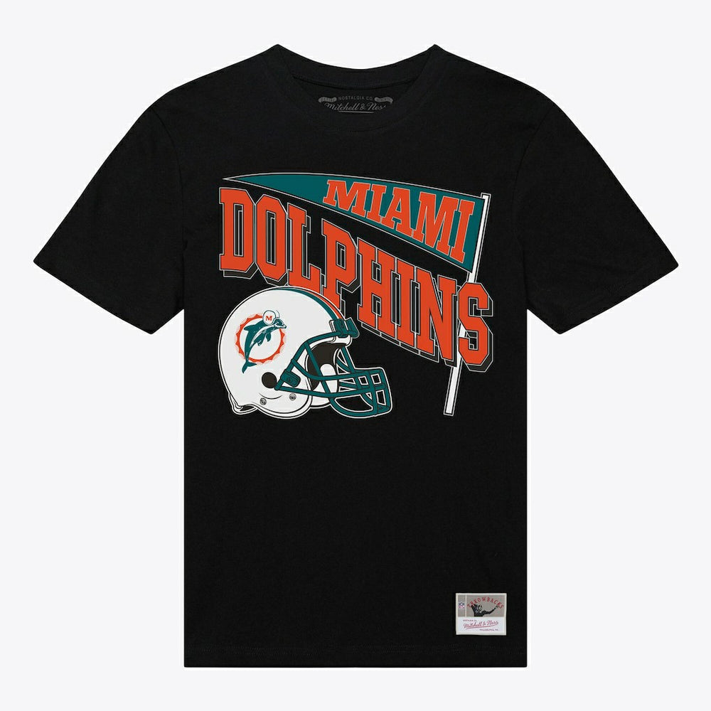 Mitchell & Ness Miami Dolphins Women's Team Dynamic Boyfriend T-Shirt Black