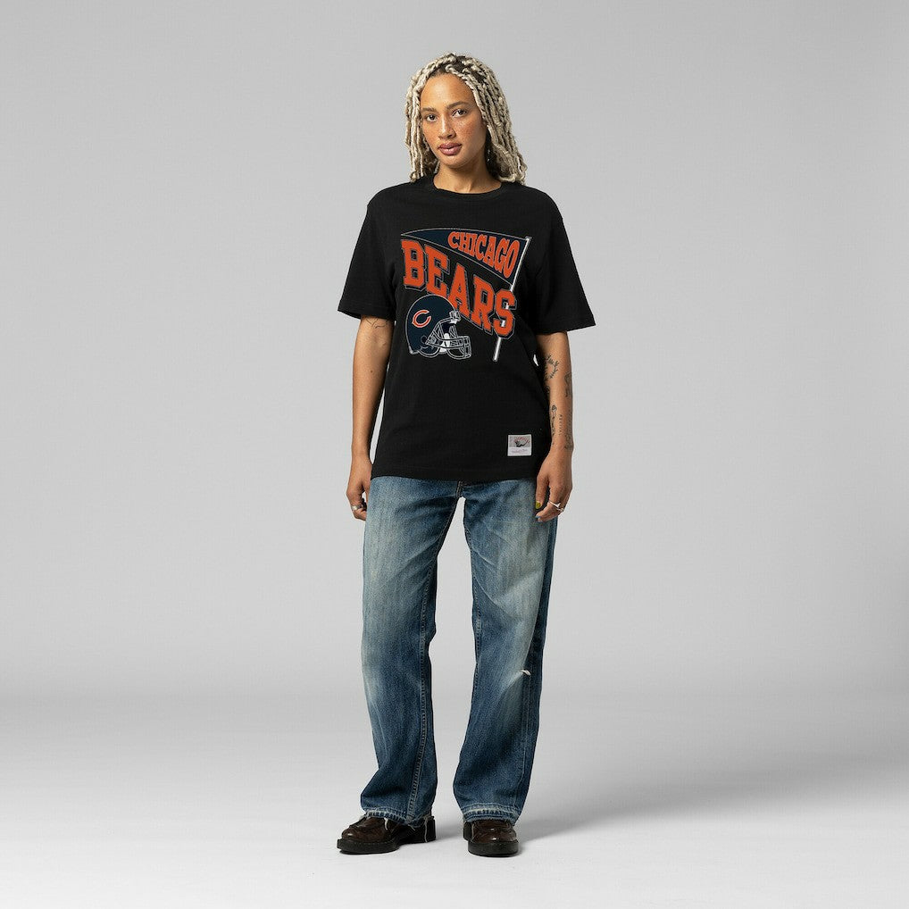 Mitchell & Ness Chicago Bears Women's Team Dynamic Boyfriend T-Shirt Black