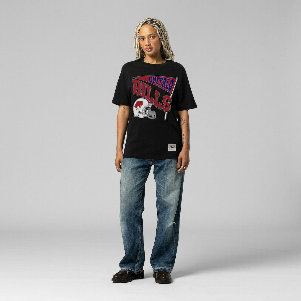 Mitchell & Ness Buffalo Bills Women's Team Dynamic Boyfriend T-Shirt Black