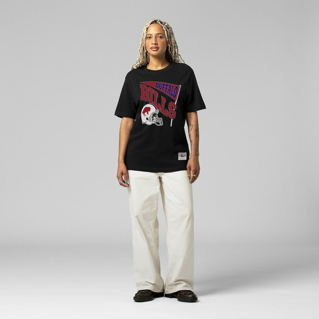 Mitchell & Ness Buffalo Bills Women's Team Dynamic Boyfriend T-Shirt Black