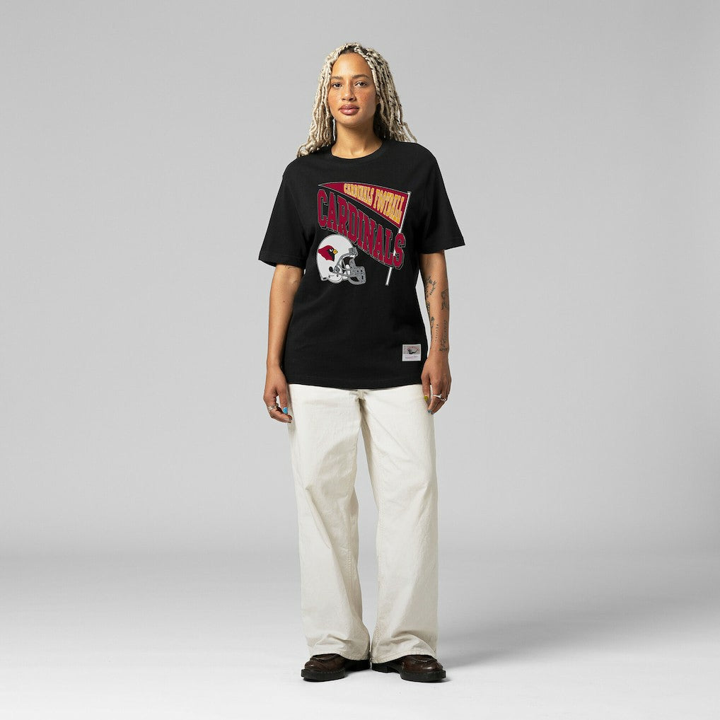 Mitchell & Ness Arizona Cardinals Women's Team Dynamic Boyfriend T-Shirt Black