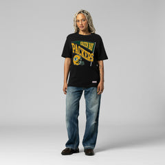 Mitchell & Ness Green Bay Packers Women's Team Dynamic Boyfriend T-Shirt Black