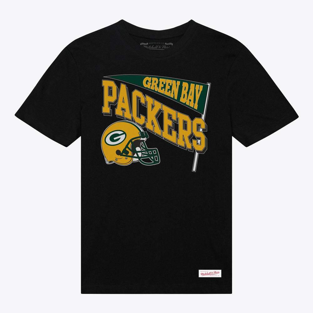 Mitchell & Ness Green Bay Packers Women's Team Dynamic Boyfriend T-Shirt Black