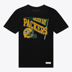 Mitchell & Ness Green Bay Packers Women's Team Dynamic Boyfriend T-Shirt Black