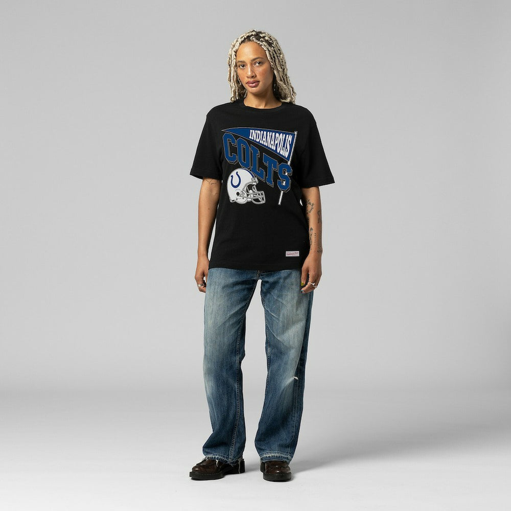 Mitchell & Ness Indianapolis Colts Women's Team Dynamic Boyfriend T-Shirt Black