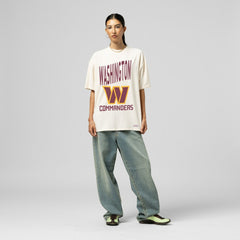 Mitchell & Ness Washington Commanders Women's Logo Rise Boyfriend T-Shirt Cream