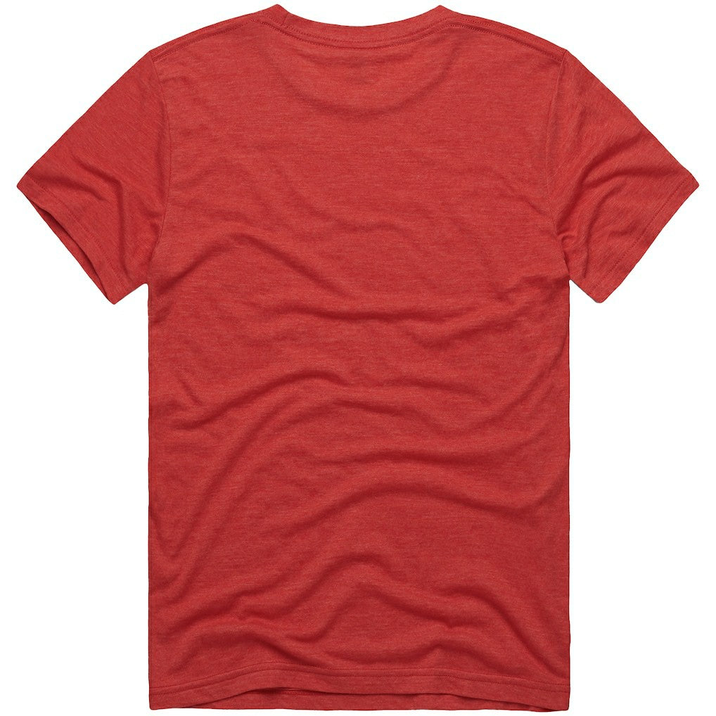 Kansas City Chiefs Homage x The Simpsons Unisex Tri-Blend T-Shirt Red