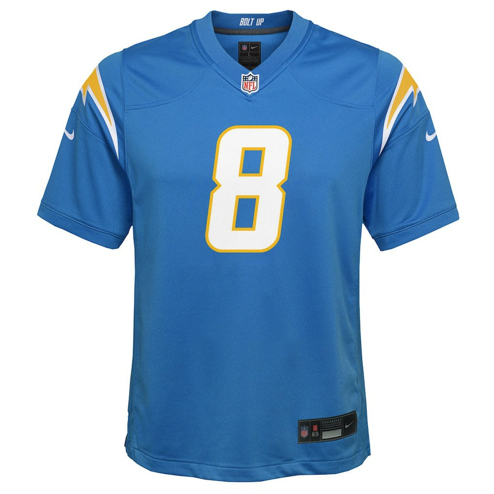 Nike Omarion Hampton Los Angeles Chargers Youth Team Game Jersey Powder Blue