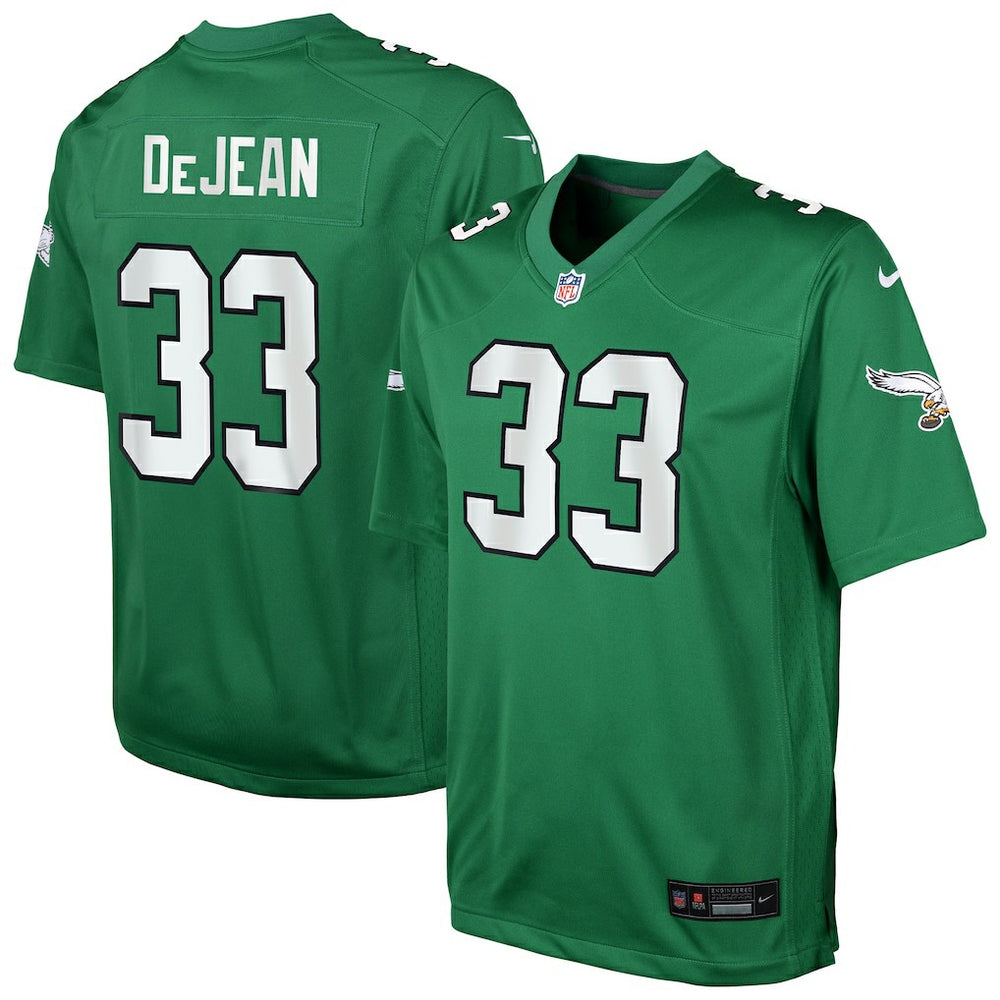 Nike Cooper DeJean Philadelphia Eagles Youth Alternate Game Jersey Kelly Green