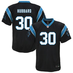 Nike Chuba Hubbard Carolina Panthers Youth Team Game Jersey Black