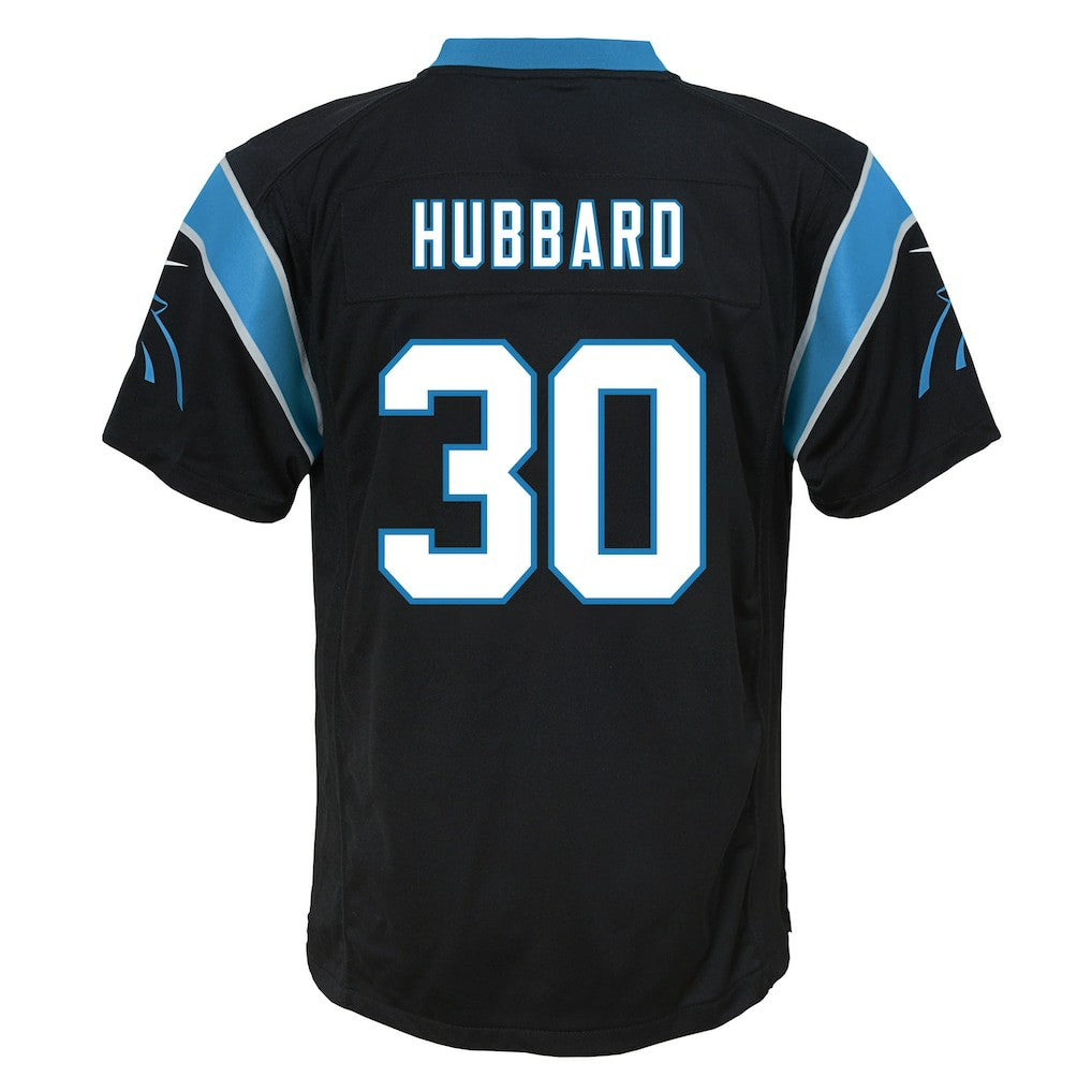 Nike Chuba Hubbard Carolina Panthers Youth Team Game Jersey Black