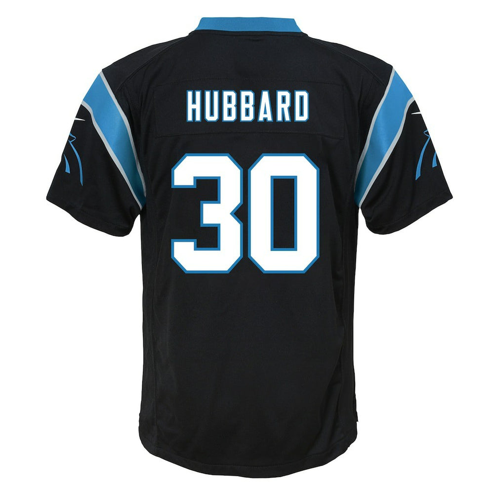 Nike Chuba Hubbard Carolina Panthers Youth Team Game Jersey Black