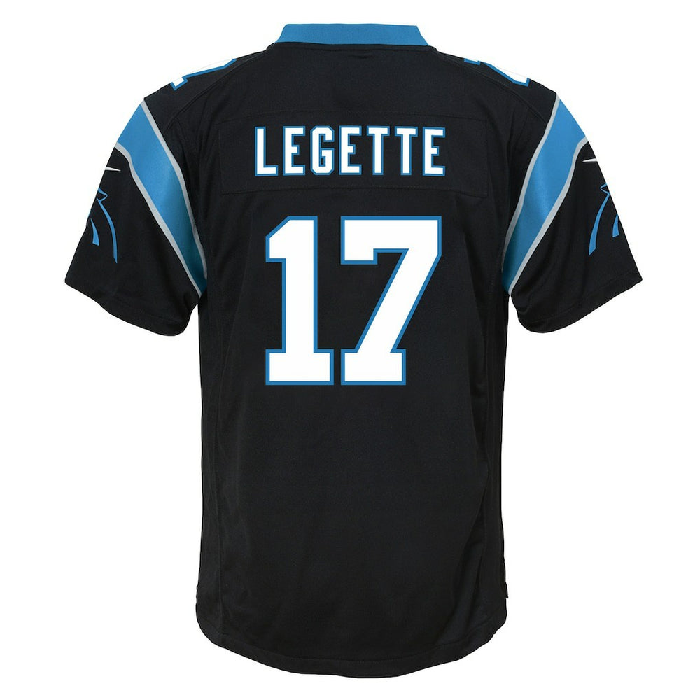 Nike Xavier Legette Carolina Panthers Youth Team Game Jersey Black
