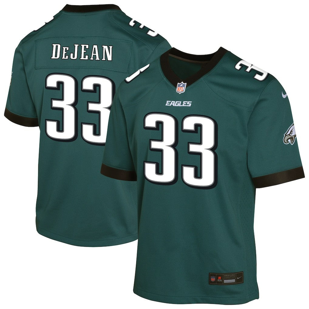 Nike Cooper DeJean Philadelphia Eagles Youth Game Player Jersey Midnight Green
