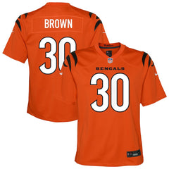Nike Chase Brown Cincinnati Bengals Youth Youth Orange