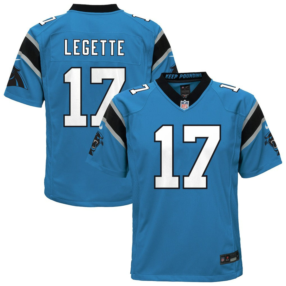Nike Xavier Legette Carolina Panthers Youth Alternate Game Jersey Blue
