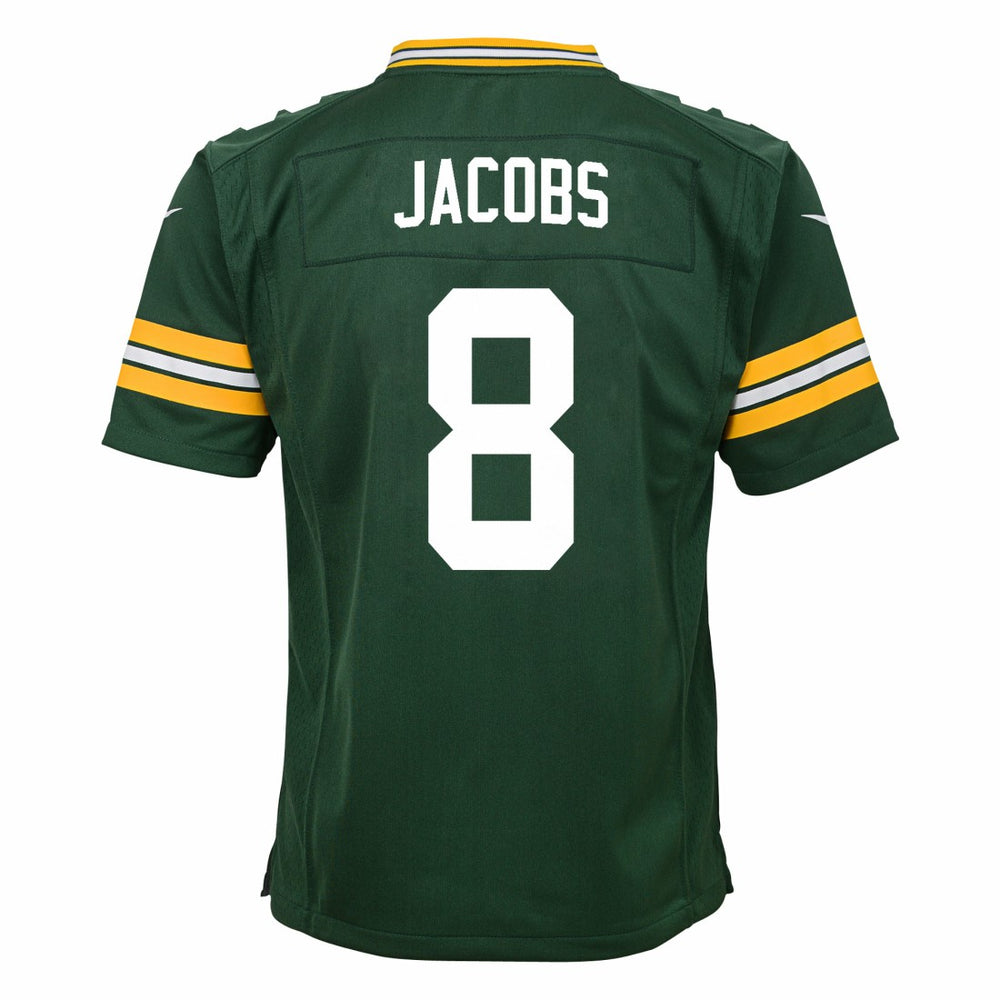 Nike Josh Jacobs Green Bay Packers Youth Team Game Jersey Green