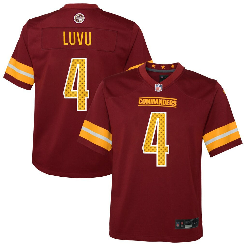 Nike Frankie Luvu Washington Commanders Youth Team Game Jersey Burgundy