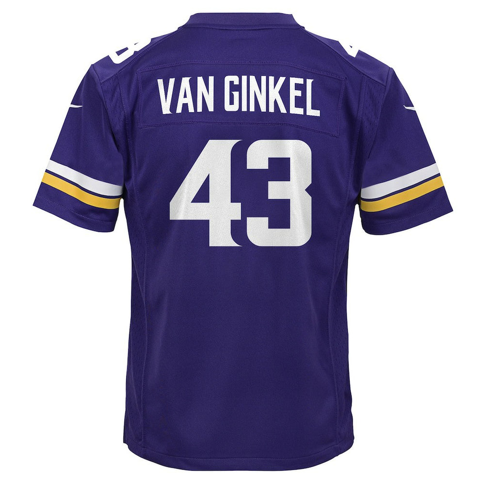 Nike Andrew Van Ginkel Minnesota Vikings Youth Youth Purple
