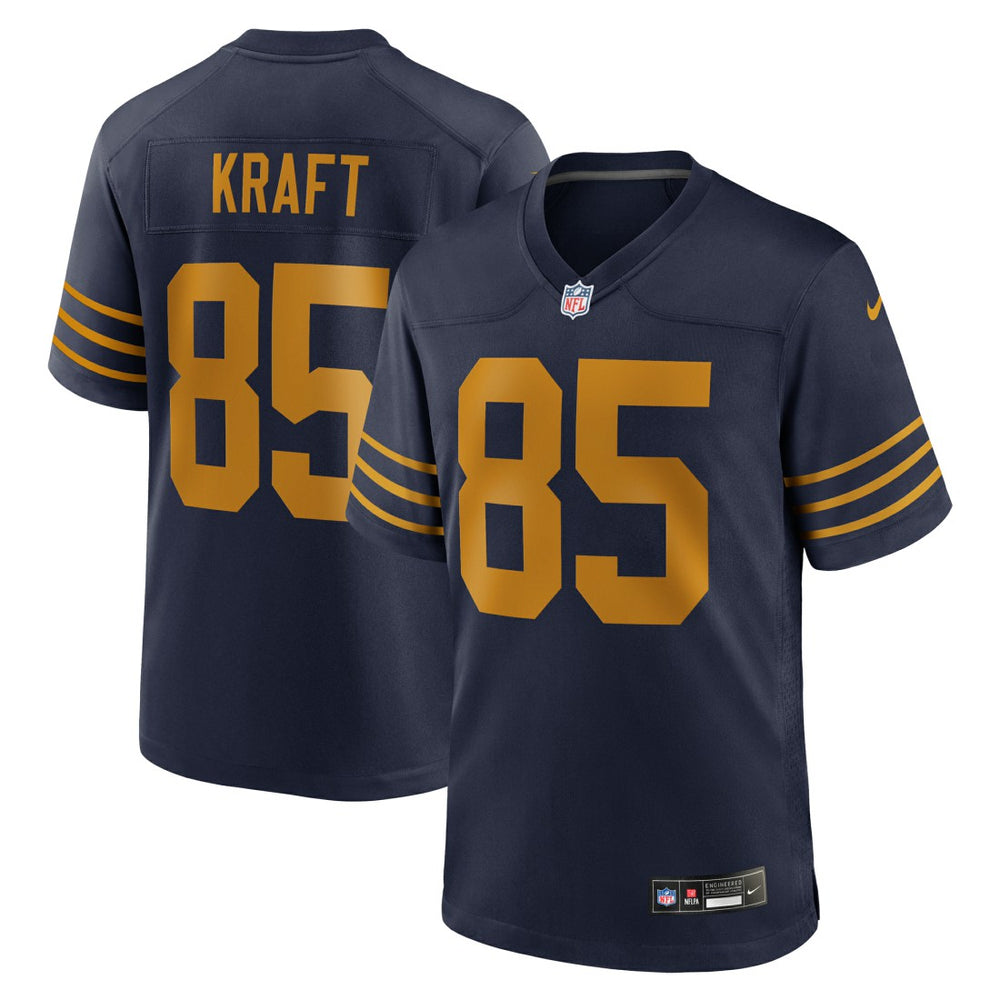 Nike Tucker Kraft Green Bay Packers Alternate Game Jersey Navy