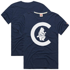Chicago Cubs Homage Hyper Local Refresh Tri-Blend T-Shirt - Navy - MLB Sale