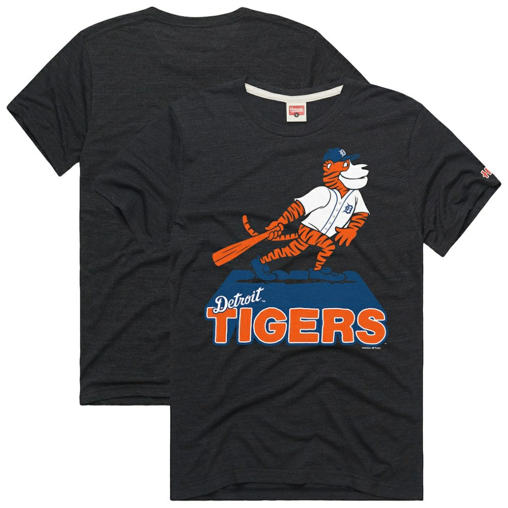 Detroit Tigers Homage Hyper Local Refresh Tri-Blend T-Shirt - Charcoal - MLB Online