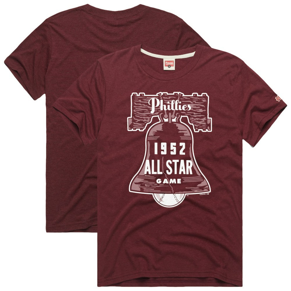 Philadelphia Phillies Homage Hyper Local Refresh T-Shirt - Wine - MLB Online