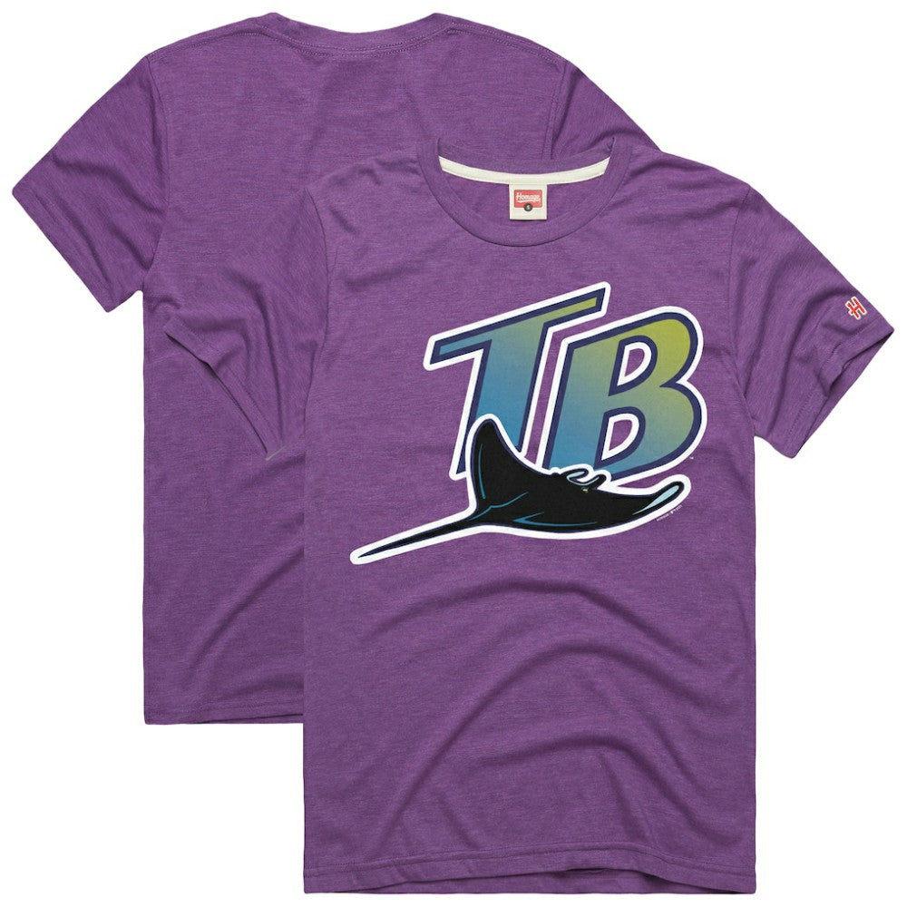 Tampa Bay Rays Homage Hyper Local Refresh T-Shirt - Purple - MLB Discount