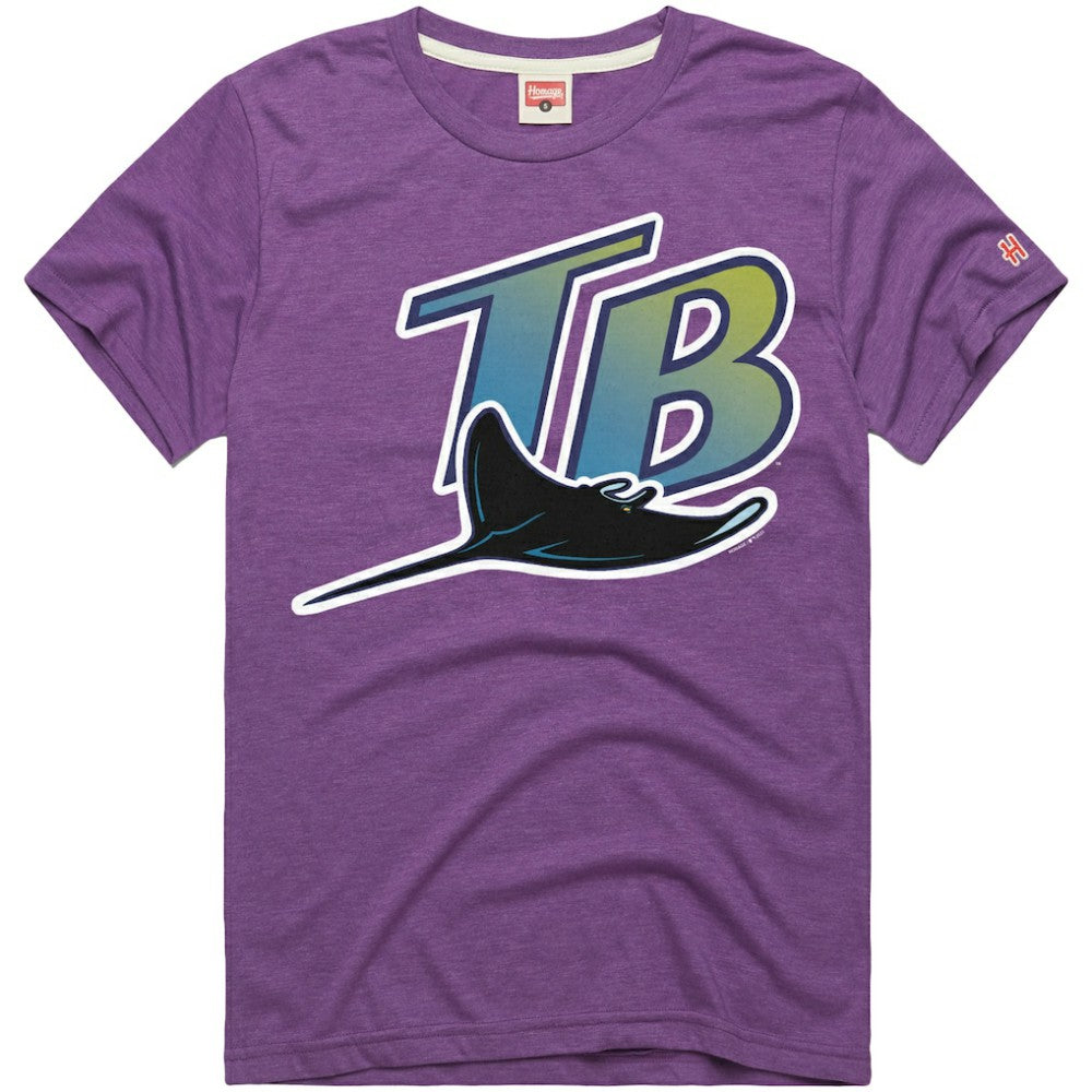 Tampa Bay Rays Homage Hyper Local Refresh T-Shirt - Purple - MLB Discount