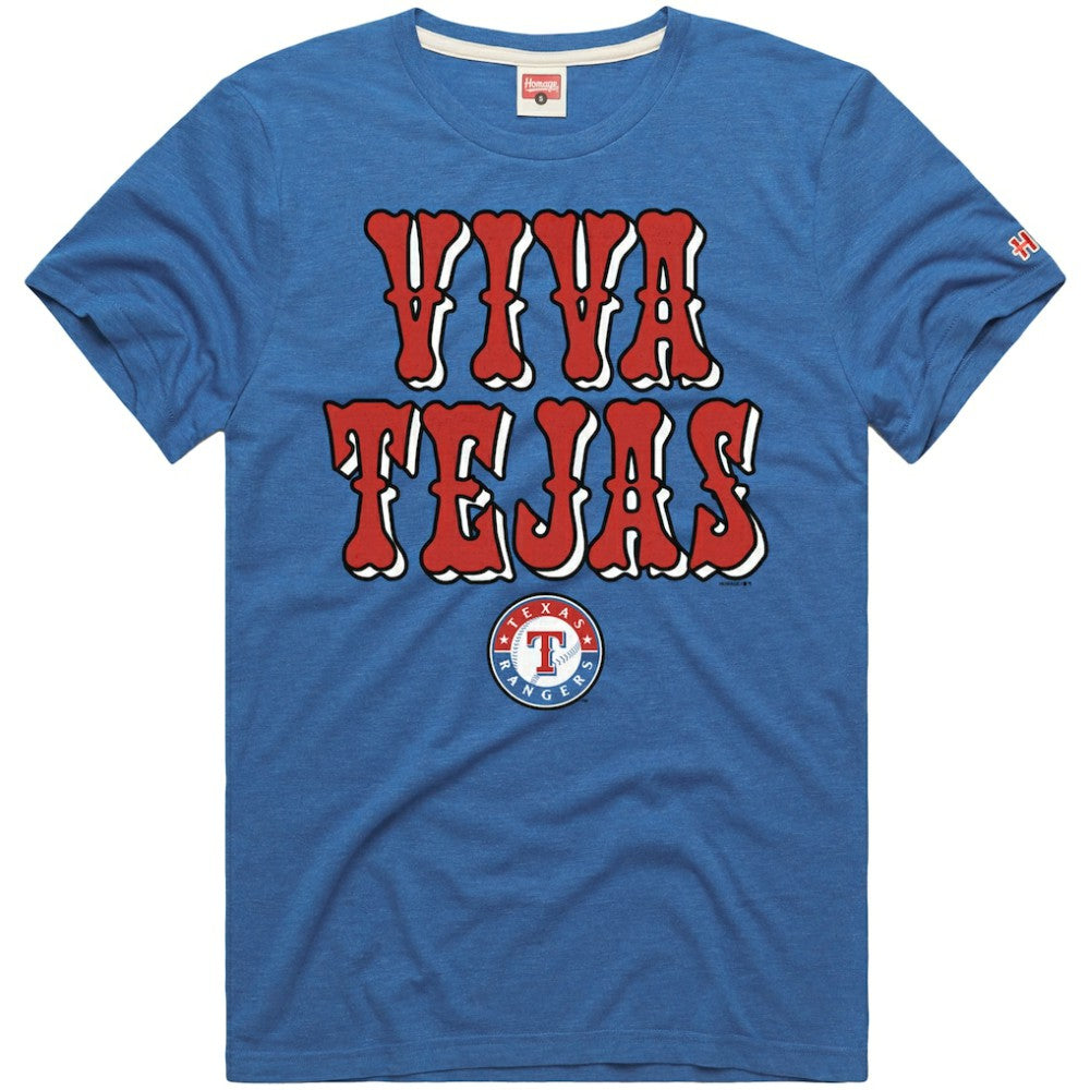 Texas Rangers Homage Hyper Local Refresh T-Shirt - Royal - MLB Sale