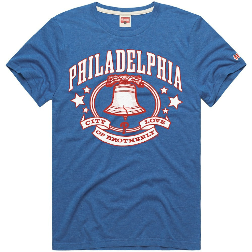 Philadelphia Phillies Homage Hyper Local Refresh T-Shirt - Royal - MLB on Sale
