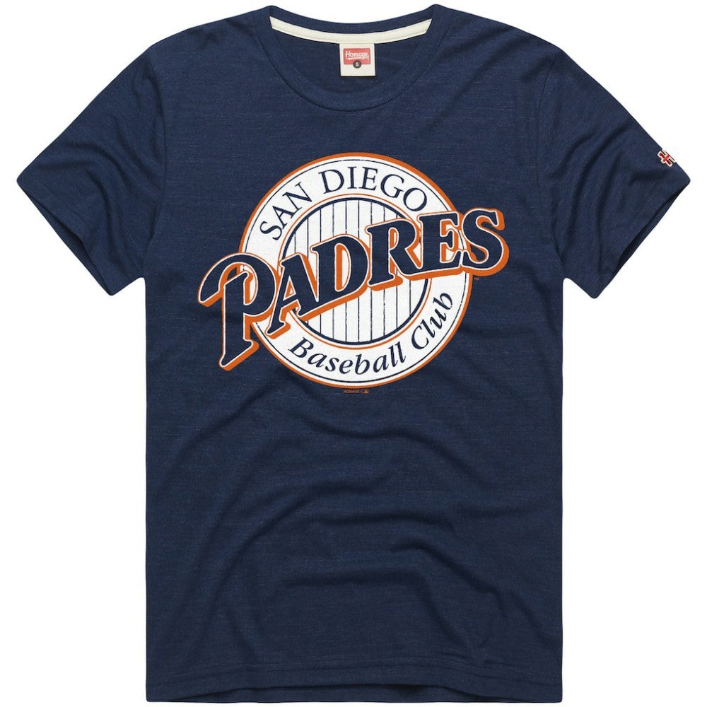 San Diego Padres Homage Hyper Local Refresh Tri-Blend T-Shirt - Navy - MLB Online