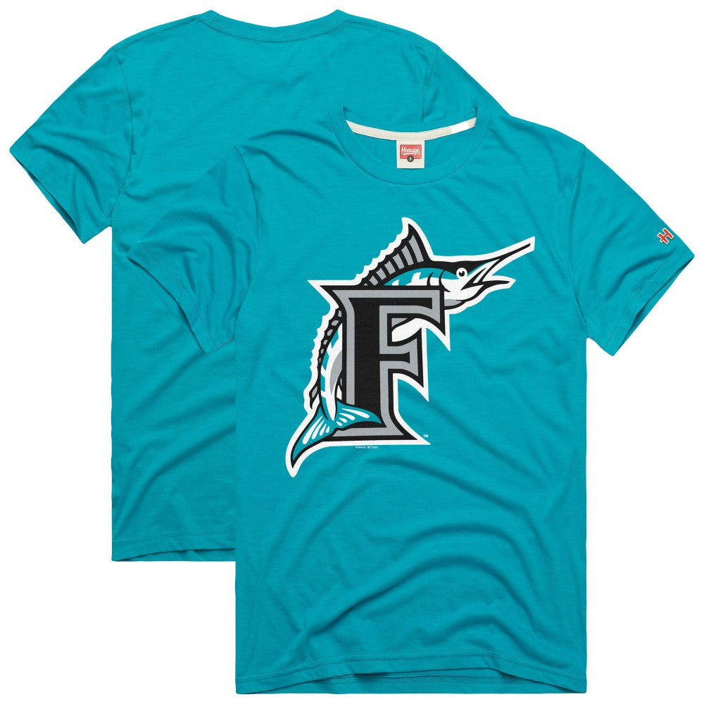 Miami Marlins Homage Hyper Local Refresh T-Shirt - Teal - MLB on Sale