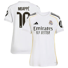 Kylian Mbappé Real Madrid Women's 2025/26 Home Replica Player Jersey White - Adidas Discount