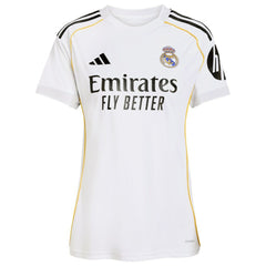Kylian Mbappé Real Madrid Women's 2025/26 Home Replica Player Jersey White - Adidas Discount