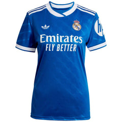 Kylian Mbappé Real Madrid Women's 2025/26 Third Replica Player Jersey Blue - Adidas cheap