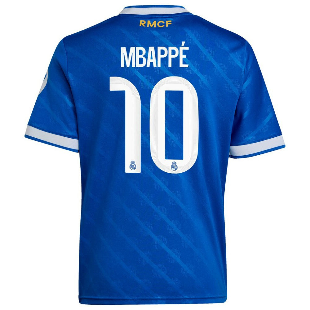 Kylian Mbappé Real Madrid Youth 2025/26 Third Replica Player Jersey Blue - Adidas sale