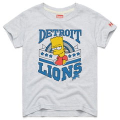 Detroit Lions Homage x The Simpsons Youth Tri-Blend T-Shirt White