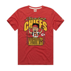 Patrick Mahomes Kansas City Chiefs Homage Unisex Caricature Player Graphic Tri-Blend T-Shirt Red