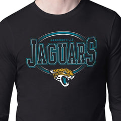 Jacksonville Jaguars Starter Team Track Graphic Long Sleeve T-Shirt Black