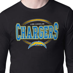 Los Angeles Chargers Starter Team Track Graphic Long Sleeve T-Shirt Black