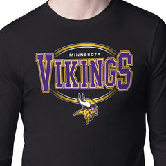 Minnesota Vikings Starter Team Track Graphic Long Sleeve T-Shirt Black
