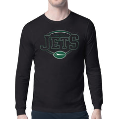 New York Jets Starter Team Track Graphic Long Sleeve T-Shirt Black