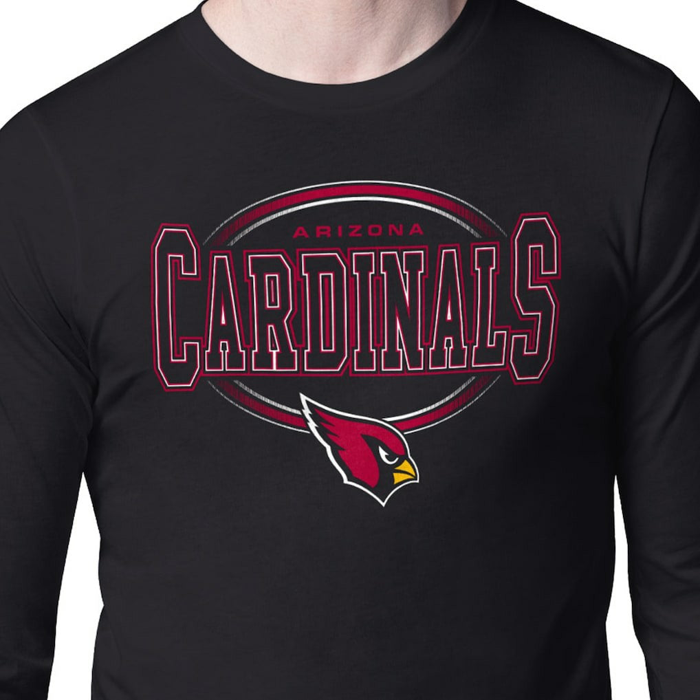 Arizona Cardinals Starter Team Track Graphic Long Sleeve T-Shirt Black
