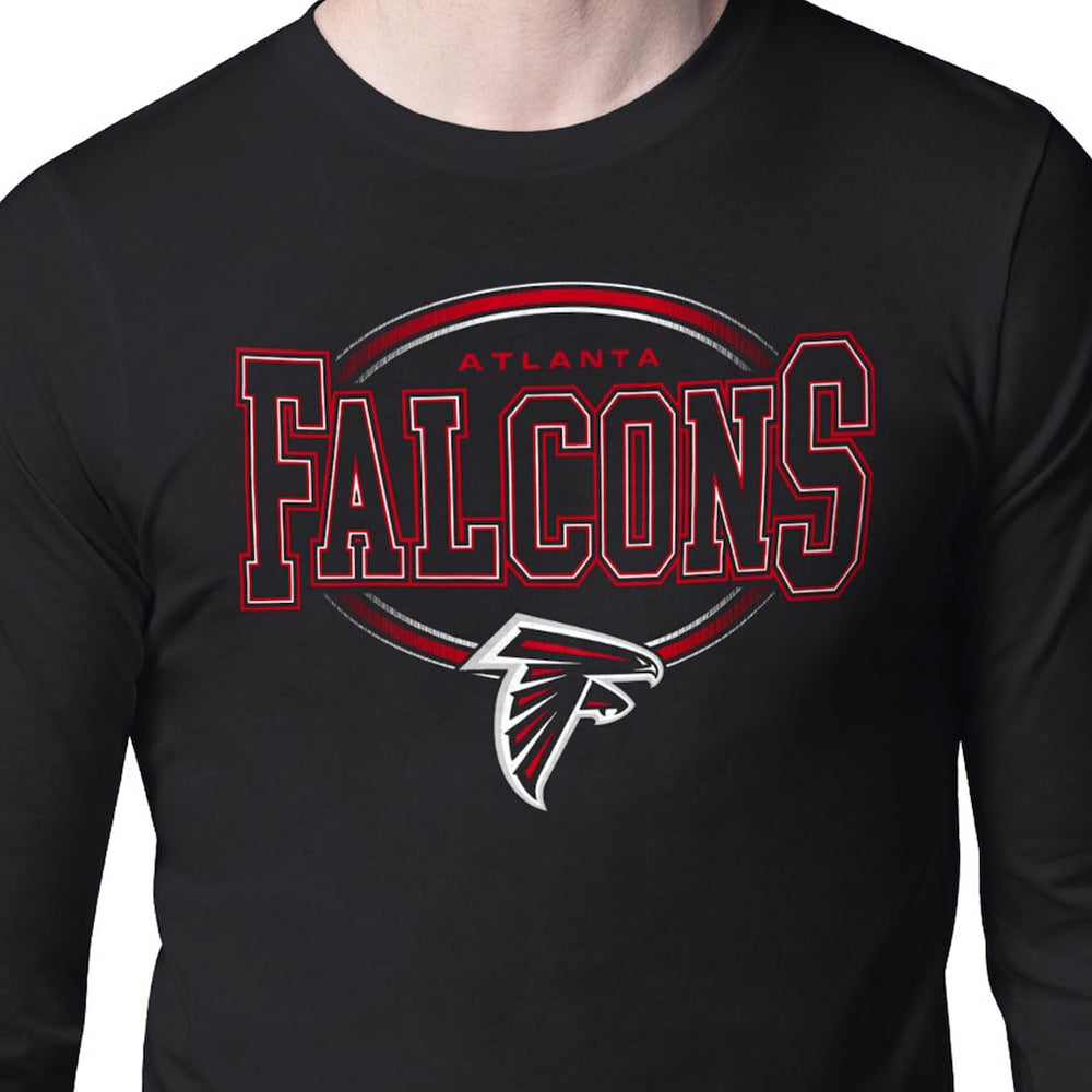 Atlanta Falcons Starter Team Track Graphic Long Sleeve T-Shirt Black