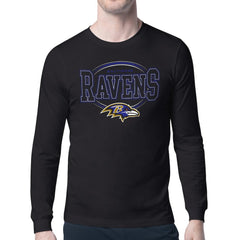 Baltimore Ravens Starter Team Track Graphic Long Sleeve T-Shirt Black