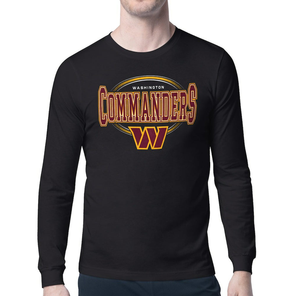 Washington Commanders Starter Team Track Graphic Long Sleeve T-Shirt Black